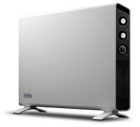 De Longhi HCX3220FTS - Fan electric space heater - 24 h - Wall - Floor - Black - White - Rotary - 2000 W