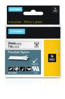Dymo Rhino Band IND, Nylon 24 mm x 3,5 m schwarz auf weiß Zubehör Beschriftungsgeräte