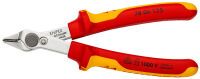 KNIPEX 78 06 125 - Hand wire/cable cutter - Red/Yellow - Stainless steel - Stainless steel - VDE - Germany