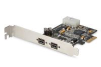 DIGITUS Firewire 800 PCIe Card 2x9-Pin Extern + 1x9-Pin Intern Netzwerk -Karten-
