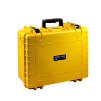 B&W Outdoor Case Type 6000 gelb    mit Facheinteilung Koffer - Foto & Video