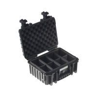 B&W Outdoor Case Type 3000 schwarz mit Facheinteilung Koffer - Foto & Video