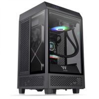 Thermaltake The Tower 100 - Mini Tower - PC - SPCC - Tempered glass - Black - Mini-ITX - Gaming