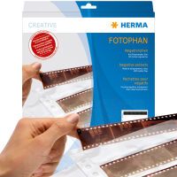 HERMA Negative pockets transparent  - 4 films with re-order strips clear 100 pcs. - 100 pages