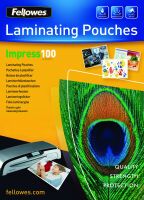 Fellowes A4 Glossy 100 Micron Laminating Pouch - 100 pack - Transparent - Plastic - A4 - 210 mm - 1 mm - 297 mm