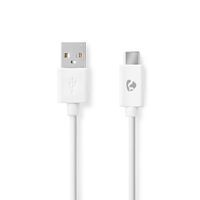 Nedis USB-Kabel| USB 2.0| USB-A Stecker| USB-C| 480 Mbps| Vernickelt| 1.00 - Cable - Digital