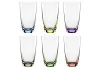 BOHEMIA CRISTAL Longdrinkbecher 'Viva Colori' 6er Set