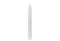 STAR TRADING LED-Echtwachs-Leuchterkerze "Flamme Swirl Antique" 2er Set