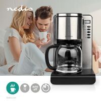 Nedis Kaffeemaschine| max. Kapazitaet 1.5 l| Anzahl Tassen auf einmal 12| Warmhalten|