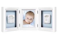 PEARHEAD Babyabdruck Tischbilderrahmen 'Baby Deluxe' für 1 Foto und Hand- und Fußabdruck
