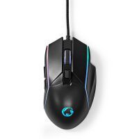 Nedis Gaming Mouse| Verdrahtet| dpi 800 1200 2400 3200 4800 7200 dpi| - Mouse - 7,200 dpi