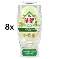 Fairy 8 Stk Handspülmittel Max Power Naturals Bergamotte Ingwer 370 ml Vorratspackung