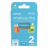 Panasonic BK-4LCCE/2BE 2er Blister - Micro (AAA) - 550 mAh