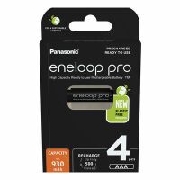 1x4 Panasonic Eneloop Pro Micro 930mAh AAA Ni-MH    BK-4HCDE/4BE Akkus -Universal-