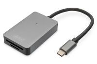DIGITUS Kartenleser USB-C 2 Port silber 15cm Kabel (DA-70333)