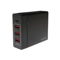 LogiLink USB Tischladeadapter 3xUSB-A Port+1xUSB-C Port,60W (PA0122)