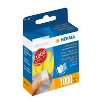 HERMA Photo stickers in cardboard dispender 1000 pcs. - White - 17 mm - 1.2 cm - 1000 pc(s)