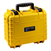 B&W Outdoor Case Type 3000 gelb    mit Schaumstoff Inlay Koffer - Foto & Video