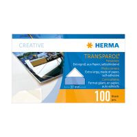 HERMA Transparol photo corners - extra large double strips 100 pcs. - White - Removable - Paper - 100 pc(s)