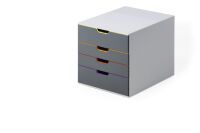 Durable VARICOLOR - 4 drawer(s) - Grey - Plastic - A4 - Monotone - Multi