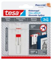 1x2 Tesa Verstellbarer Klebe- nagel für Tapeten und Putz 2 kg sonstiger Bürobedarf