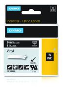 Dymo Rhino 6000+ Vinyl 24 mm x 5,5 m weiß auf schwarz Zubehör Beschriftungsgeräte