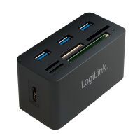 LogiLink CR0042 - USB 3.2 Gen 1 (3.1 Gen 1) Type-A - USB 2.0 - USB 3.2 Gen 1 (3.1 Gen 1) Type-A - CF - MS Duo - MS Micro (M2) - MicroSD (TransFlash) - 5000 Mbit/s - 1 m - 85 mm