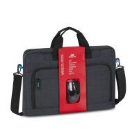 Rivacase 8058 Laptop Tasche 17.3  schwarz + kabellose Maus Taschen & Hüllen - Laptop / Notebook