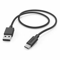 HAMA USB-A - USB-C  1 M  SCHWARZ (USB-KABEL)