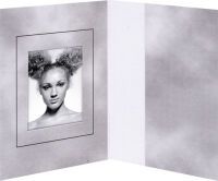 1x100 Daiber Bewerbungsbildmappe Wolkendesign grau 3,6x5cm Passbild- und Portraitmappen