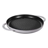 Staub Grillpfanne induktion rund 30cm Graphit-grau Töpfe & Pfannen