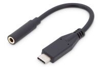 DIGITUS USB Type-C audio adapter cable, Type-C to 3.5mm stereo