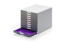 DURABLE Schubladenbox VARICOLOR 10Fächer Etiketten mehrfbg (761027)