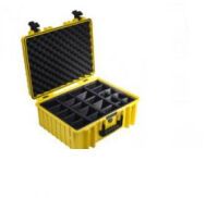 B&W Outdoor Case Type 6000 gelb    mit Schaumstoff Inlay Koffer - Foto & Video