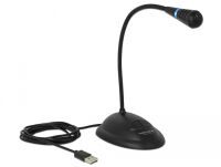 DELOCK USB-Mikrofon mit Standfuß & Mute/On&Off-Taste 1.7m (65871)