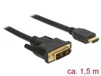 DELOCK Kabel DVI 18+1 -> HDMI-A St/St 1.50m (85583)