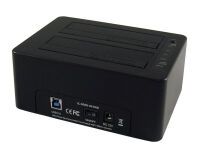 LC-Power LC-DOCK-U3-HUB - HDD,SSD - Serial ATA,Serial ATA II,Serial ATA III - 2.5,3.5" - USB 3.2 Gen 1 (3.1 Gen 1) Type-B - 5 Gbit/s - Black
