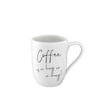 Villeroy & Boch Statement Becher mit Hkl. Coffee is a hug in a mug