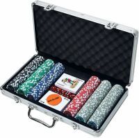 VEDES Großhandel GmbH - Ware Natural Games Poker-Set im Aluminiumkoffer, 300 Chips