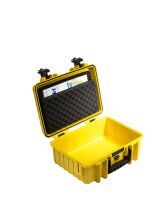 B&W Outdoor Case Type 1000 gelb    mit Schaumstoff Inlay Koffer - Foto & Video