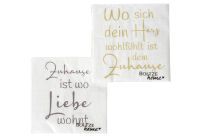 Boltze Home Lunch Serviette 'Zuhause' 20er Pack - 36 Stück