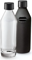 mySodapop Wasser Zu-/Aufbereiter-Zubehör A252230 Glaskaraffe (800ml) + Bottle Shirt grau für Joy