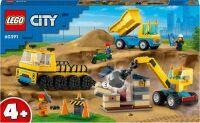 LEGO City 60391  Baufahrzeuge und Kran mit Abrissbirne LEGO