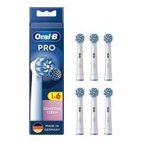 Oral-B  Aufsteckbürsten 6 Stück PRO Sensitive Clean weiß