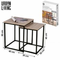 Urban Living Set mit 2 zusammensetzbaren Beistelltischen