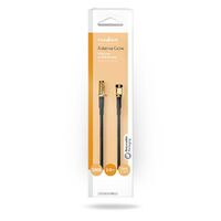 Nedis Antennenkabel / SMA-Stecker / SMA-Buchse / Vergoldet / 50 Ohm / Einzeln geschirmt / 2.00 m / Rund / PVC / Schwarz / Box