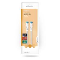 Nedis CAT6a-Netzwerkkabel / S/FTP / RJ45 Stecker / RJ45 Stecker / 1.00 m / Snagless / Rund / LSZH / Weiss / Box