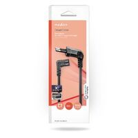 Nedis Stromkabel / Euro Männlich / IEC-320-C7 / Abgewinkelt / Links abgewinkelt / Vernickelt / 3.00 m / Rund / PVC / Schwarz / Box