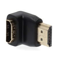 Nedis HDMI -Adapter| Stecker| Buchse| Vergoldet| 90° abgewinkelt| ABS| - Adapter