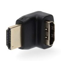 Nedis HDMI -Adapter| Stecker| Buchse| Vergoldet| 270° abgewinkelt| ABS| - Adapter